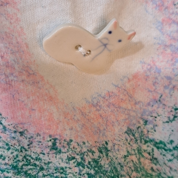 RARE Vintage Single Stitch White House Women's Short Sleeve Cropped T-shirt OS - Picture 5 of 12